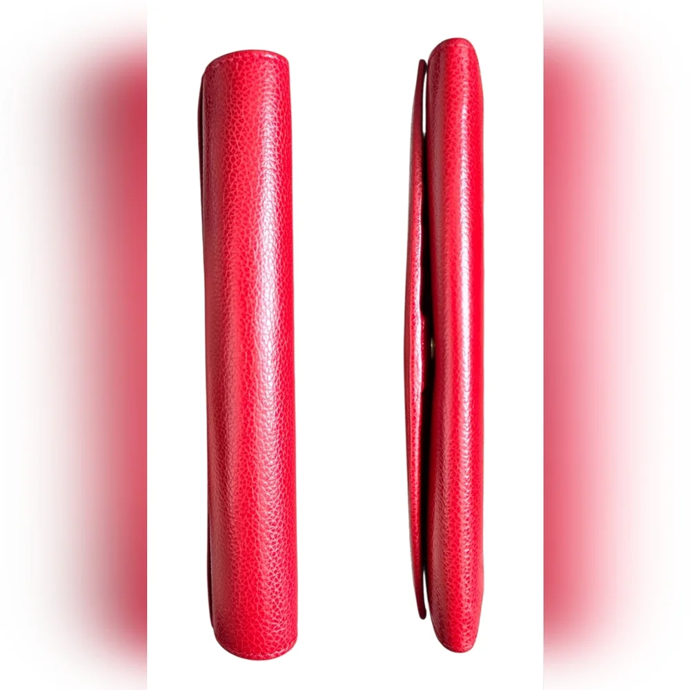 Vintage Coach Madison Envelope Clutch 4478 Red Leather Wallet Made In Italy EUC - Picture 10 of 15